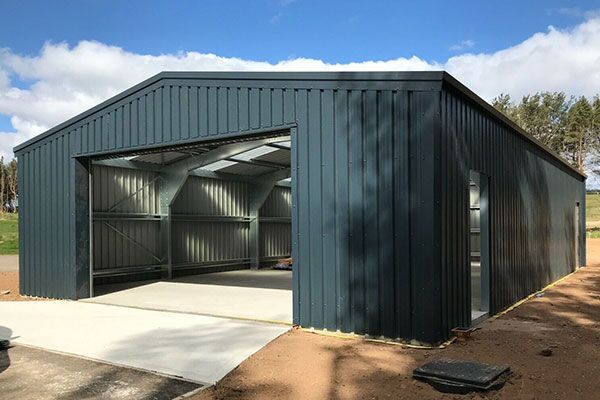 large metal shed