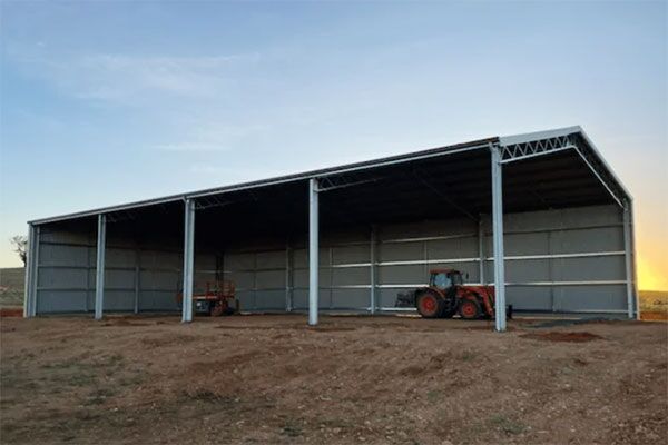 large metal shed