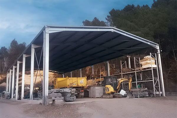 large metal shed